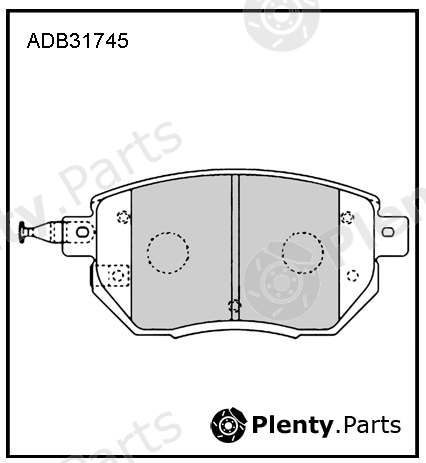  ALLIED NIPPON part ADB31745 Brake Pad Set, disc brake