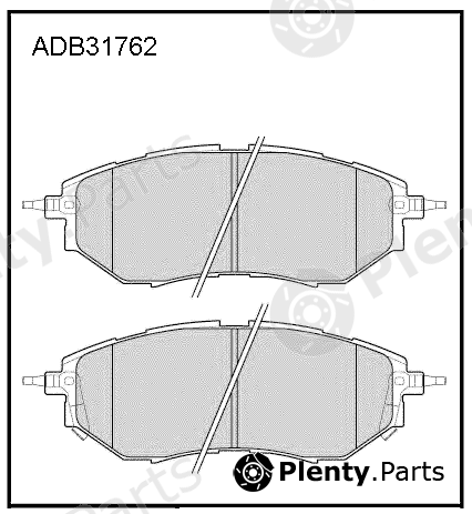  ALLIED NIPPON part ADB31762 Brake Pad Set, disc brake