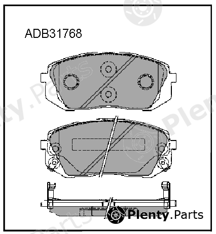  ALLIED NIPPON part ADB31768 Brake Pad Set, disc brake