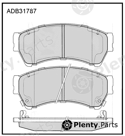 ALLIED NIPPON part ADB31787 Brake Pad Set, disc brake