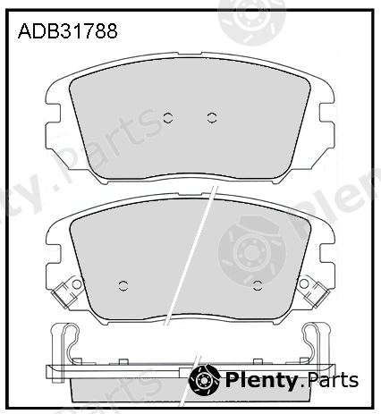  ALLIED NIPPON part ADB31788 Brake Pad Set, disc brake