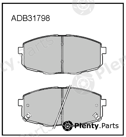  ALLIED NIPPON part ADB31798 Brake Pad Set, disc brake