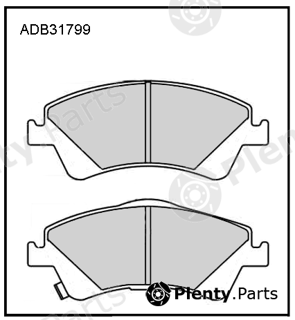  ALLIED NIPPON part ADB31799 Brake Pad Set, disc brake