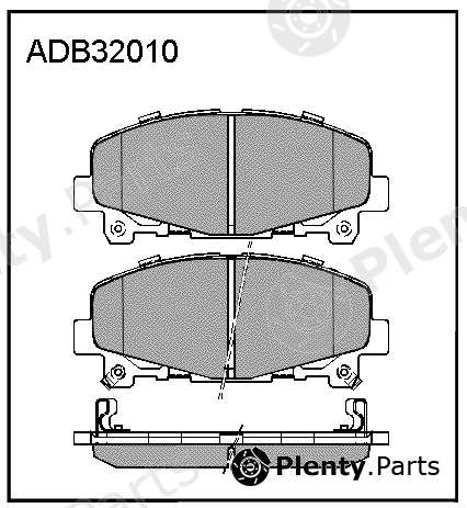  ALLIED NIPPON part ADB32010 Brake Pad Set, disc brake