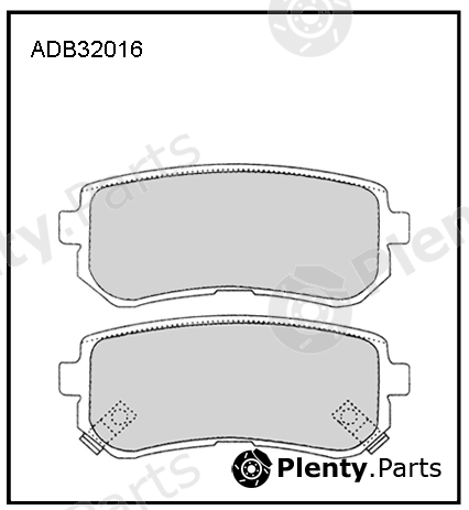  ALLIED NIPPON part ADB32016 Brake Pad Set, disc brake