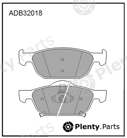  ALLIED NIPPON part ADB32018 Brake Pad Set, disc brake