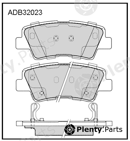  ALLIED NIPPON part ADB32023 Brake Pad Set, disc brake