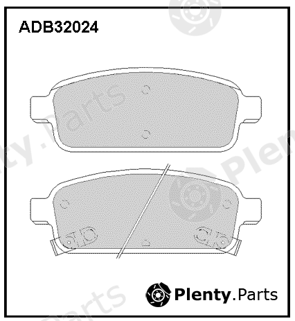  ALLIED NIPPON part ADB32024 Brake Pad Set, disc brake