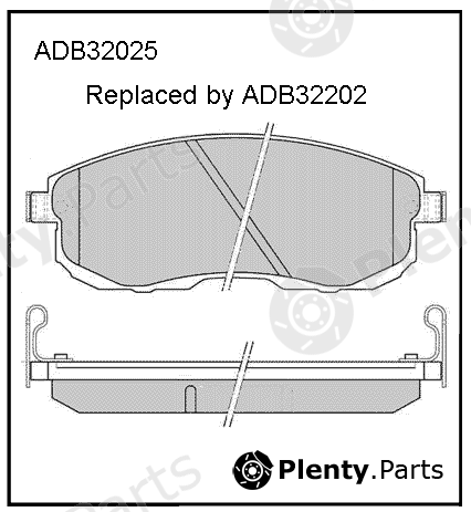  ALLIED NIPPON part ADB32025 Brake Pad Set, disc brake