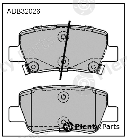  ALLIED NIPPON part ADB32026 Brake Pad Set, disc brake