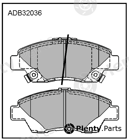  ALLIED NIPPON part ADB32036 Brake Pad Set, disc brake
