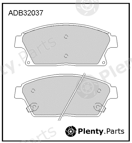  ALLIED NIPPON part ADB32037 Brake Pad Set, disc brake