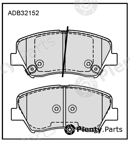  ALLIED NIPPON part ADB32152 Brake Pad Set, disc brake