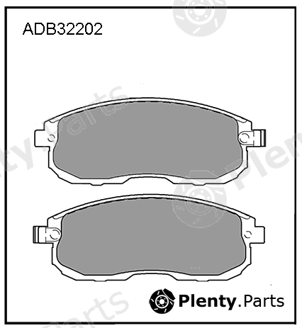  ALLIED NIPPON part ADB32202 Brake Pad Set, disc brake