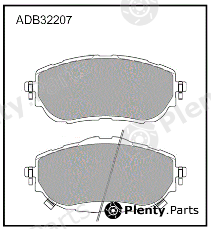  ALLIED NIPPON part ADB32207 Brake Pad Set, disc brake