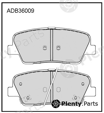  ALLIED NIPPON part ADB36009 Brake Pad Set, disc brake