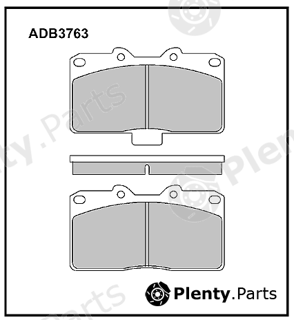  ALLIED NIPPON part ADB3763 Brake Pad Set, disc brake