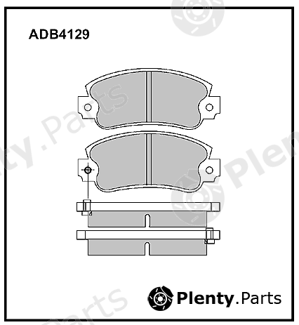  ALLIED NIPPON part ADB4129 Brake Pad Set, disc brake