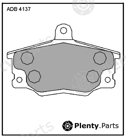  ALLIED NIPPON part ADB4137 Brake Pad Set, disc brake