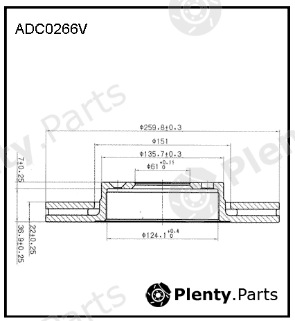  ALLIED NIPPON part ADC0266V Replacement part