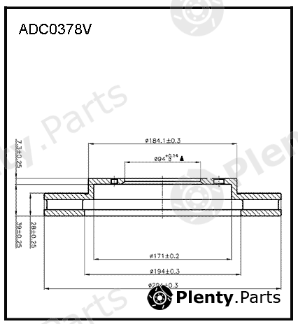  ALLIED NIPPON part ADC0378V Replacement part