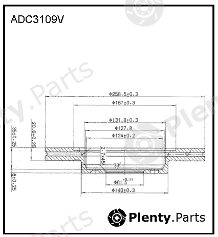  ALLIED NIPPON part ADC3109V Replacement part