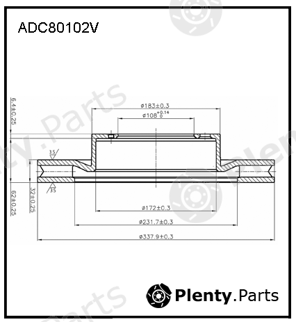  ALLIED NIPPON part ADC80102V Replacement part