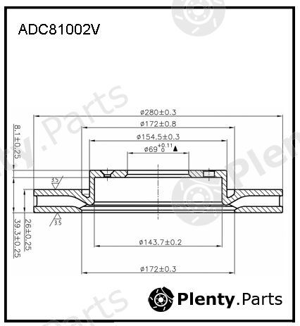  ALLIED NIPPON part ADC81002V Replacement part