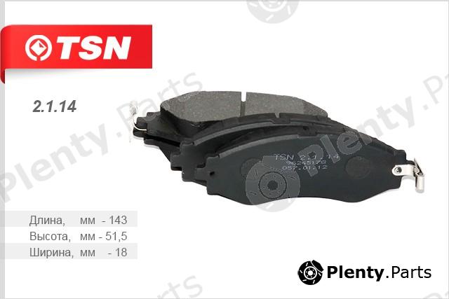 TSN part 2114 Brake Pad Set, disc brake