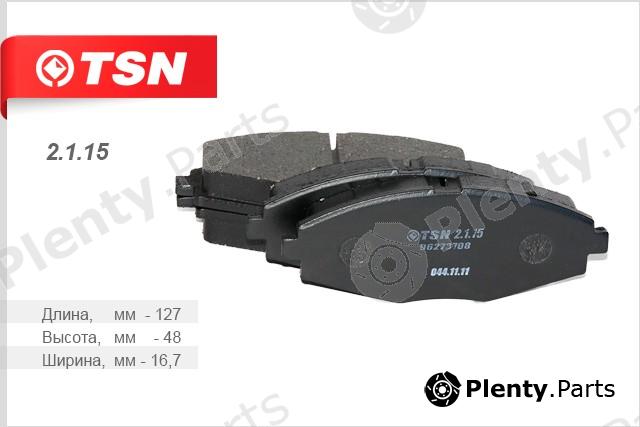  TSN part 2.1.15 (2115) Brake Pad Set, disc brake