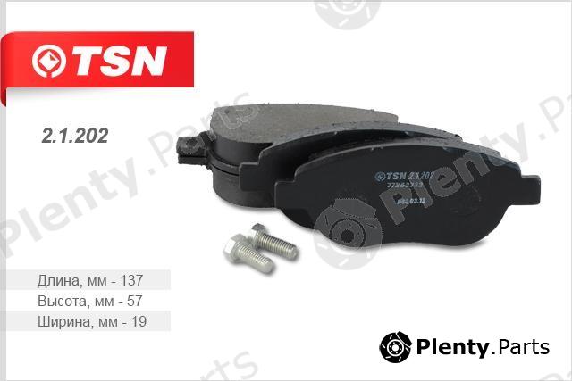  TSN part 2.1.202 (21202) Brake Pad Set, disc brake
