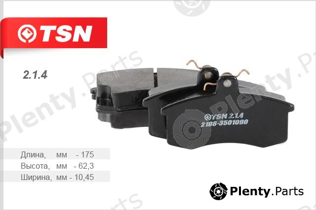  TSN part 214 Brake Pad Set, disc brake