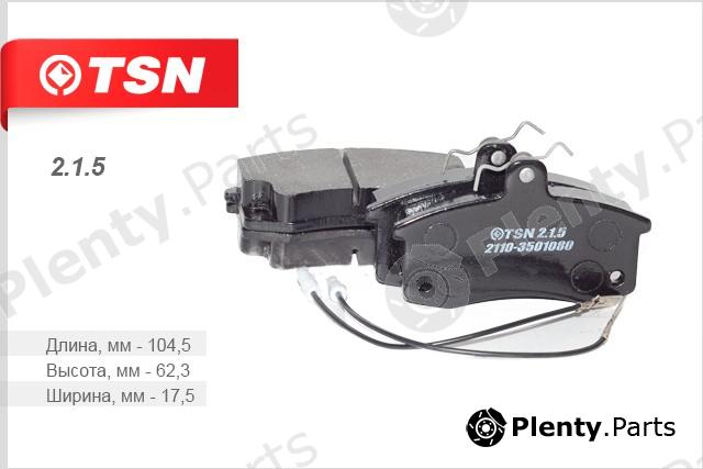  TSN part 215 Brake Pad Set, disc brake