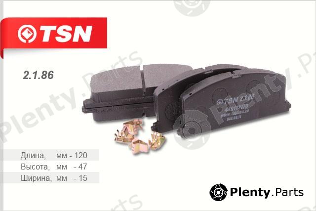  TSN part 2.1.86 (2186) Brake Pad Set, disc brake