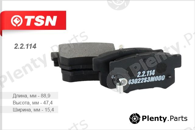  TSN part 2.2.114 (22114) Brake Pad Set, disc brake