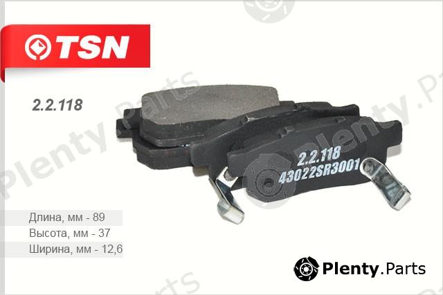  TSN part 22118 Brake Pad Set, disc brake