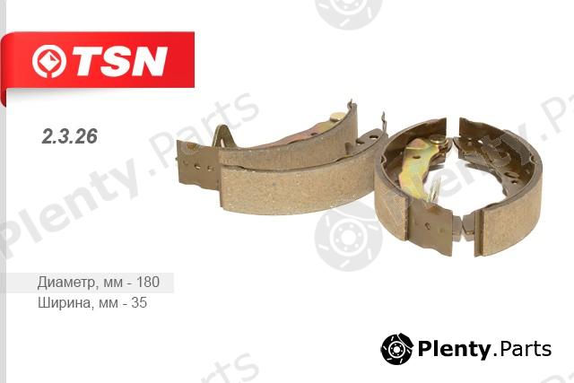  TSN part 2326 Brake Set, drum brakes