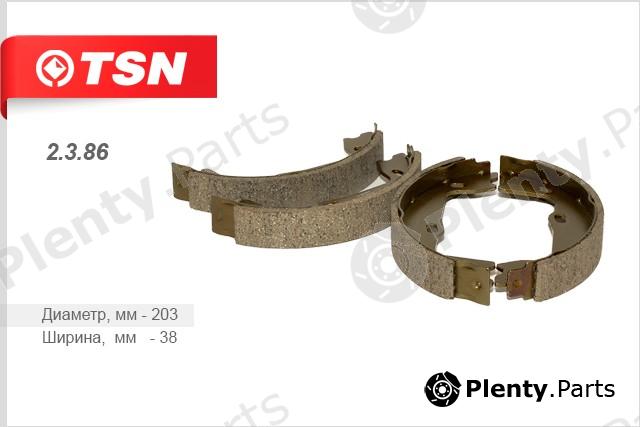  TSN part 2386 Brake Set, drum brakes