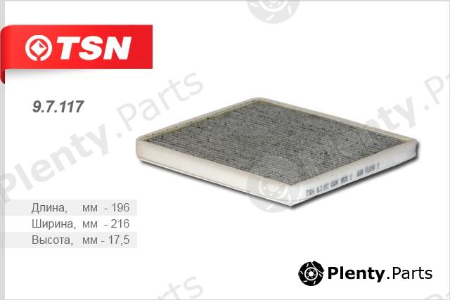  TSN part 9.7.117 (97117) Filter, interior air