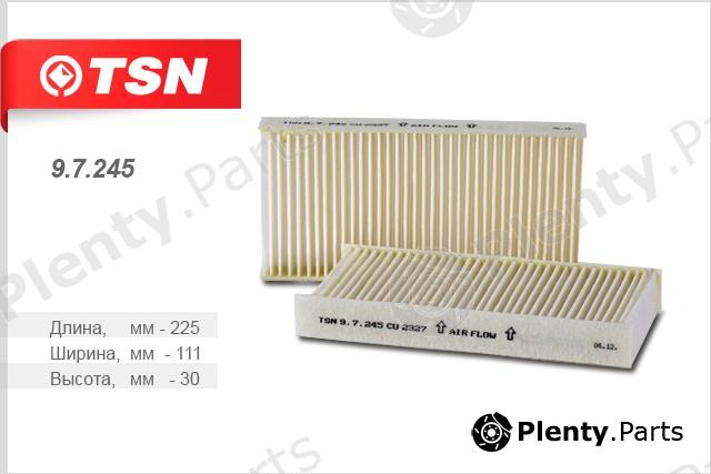  TSN part 9.7.245 (97245) Filter, interior air