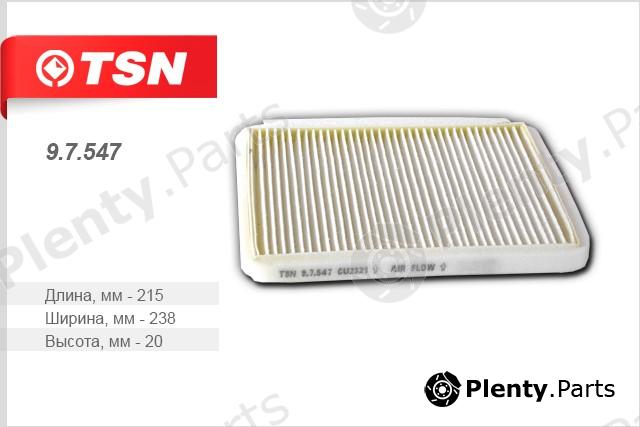  TSN part 97547 Filter, interior air