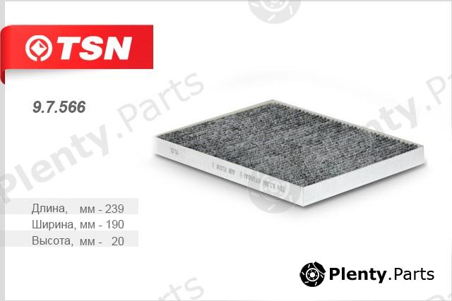  TSN part 9.7.566 (97566) Filter, interior air