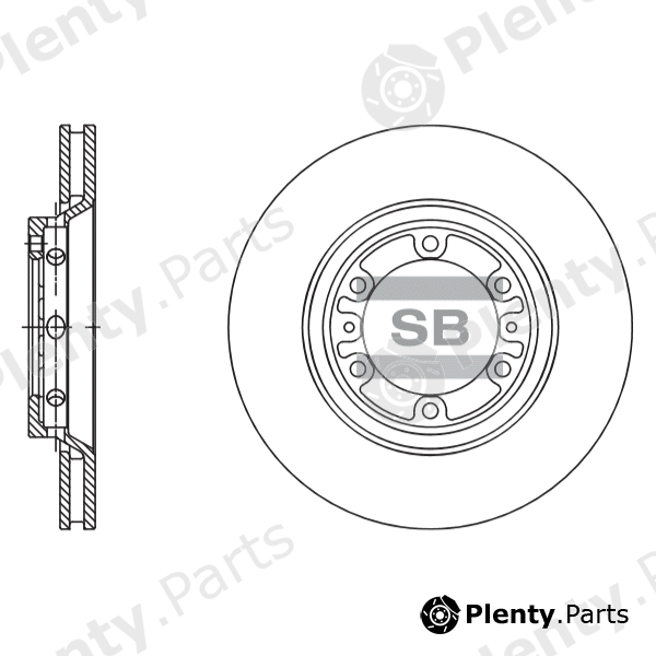  SANGSIN part SD1137 Brake Disc for Hyundai H-1 / Starex