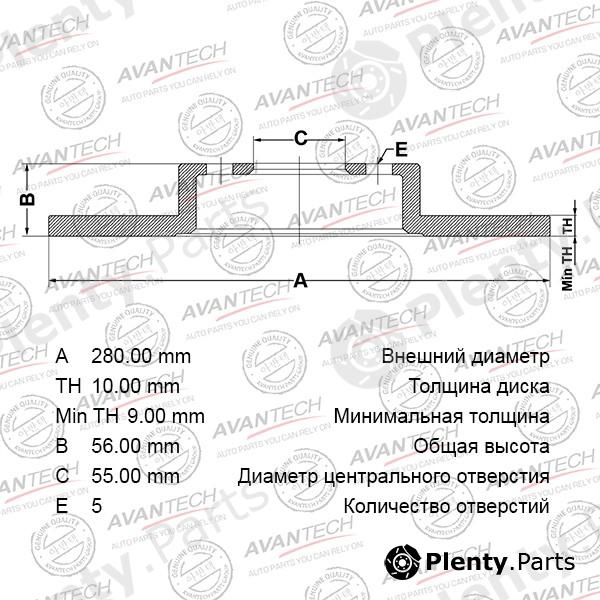  AVANTECH part BR0102 Replacement part