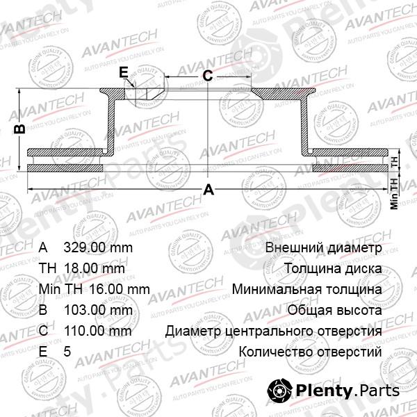 AVANTECH part BR0109 Replacement part
