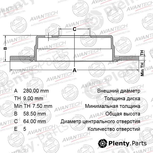  AVANTECH part BR0321 Replacement part