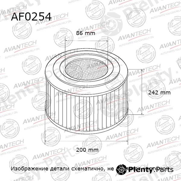  AVANTECH part AF0254 Replacement part