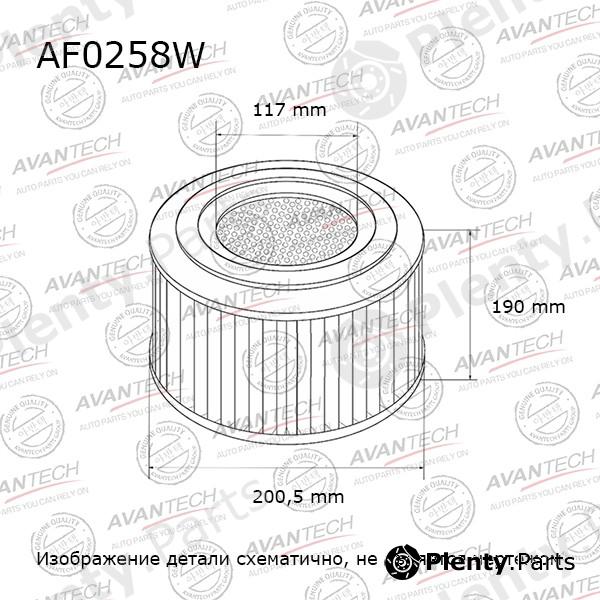  AVANTECH part AF0258W Replacement part