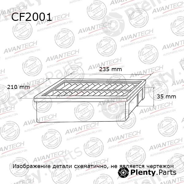  AVANTECH part CF2001 Replacement part