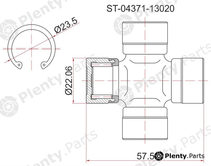  SAT part ST-04371-13020 (ST0437113020) Replacement part